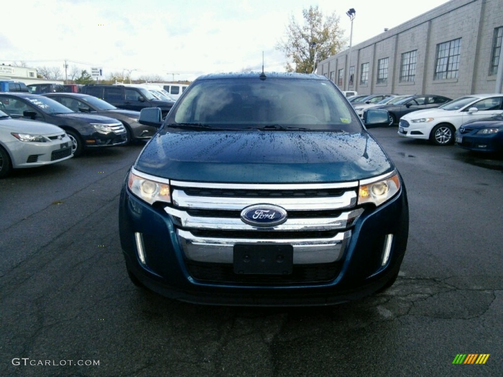 2011 Edge SEL AWD - Mediterranean Blue Metallic / Charcoal Black photo #2