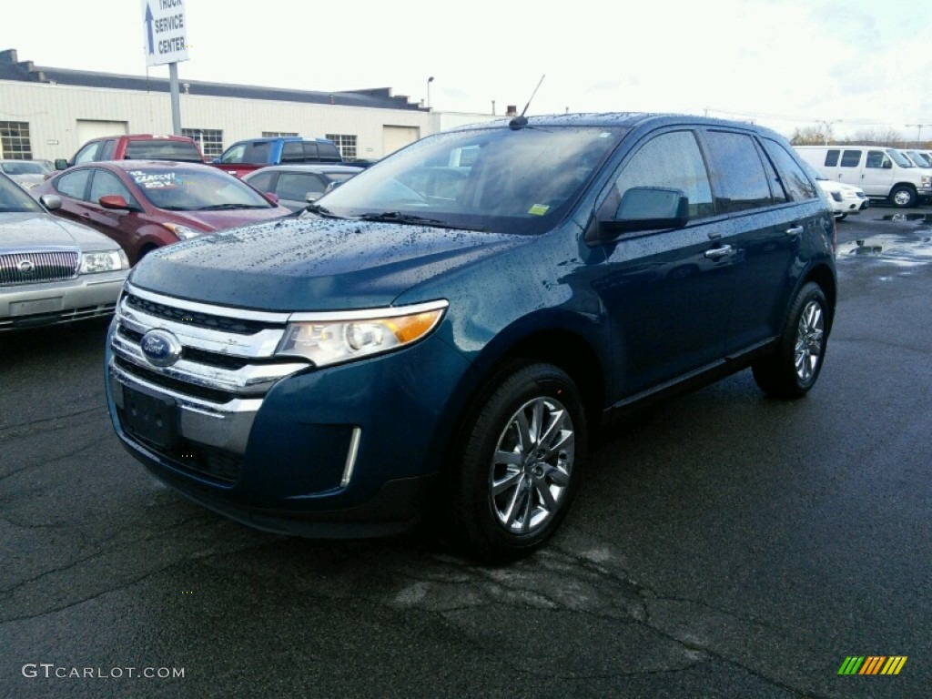 2011 Edge SEL AWD - Mediterranean Blue Metallic / Charcoal Black photo #3