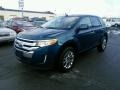 2011 Mediterranean Blue Metallic Ford Edge SEL AWD  photo #3