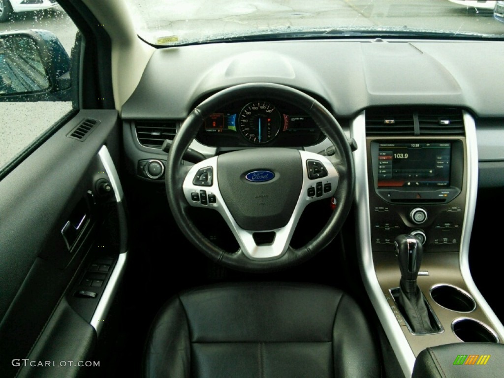 2011 Edge SEL AWD - Mediterranean Blue Metallic / Charcoal Black photo #7
