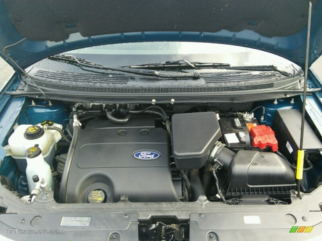 2011 Edge SEL AWD - Mediterranean Blue Metallic / Charcoal Black photo #18