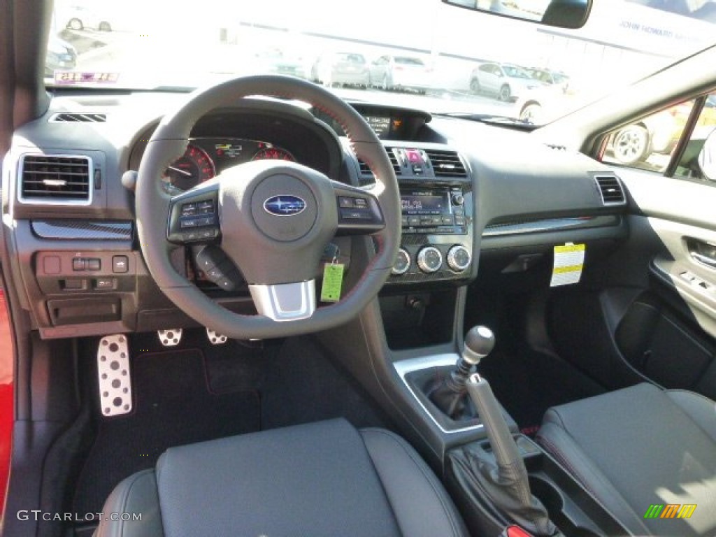 Carbon Black Interior 2015 Subaru WRX Limited Photo #98980186