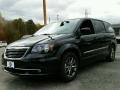 Brilliant Black Crystal Pearl 2015 Chrysler Town & Country S
