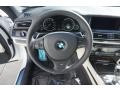 Ivory White/Black 2015 BMW 7 Series 740Li Sedan Steering Wheel