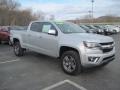 2015 Silver Ice Metallic Chevrolet Colorado LT Crew Cab 4WD  photo #3