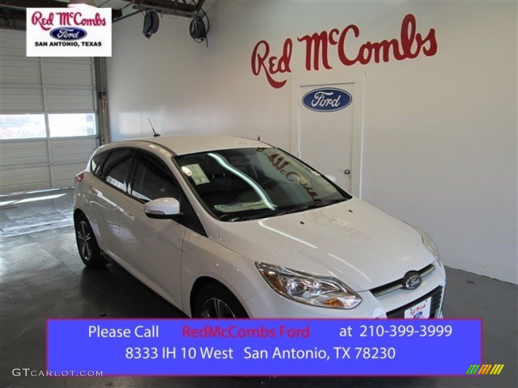 2014 Focus SE Hatchback - Oxford White / Charcoal Black photo #1