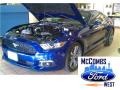 2015 Deep Impact Blue Metallic Ford Mustang EcoBoost Coupe  photo #10