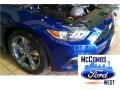 2015 Deep Impact Blue Metallic Ford Mustang EcoBoost Coupe  photo #14