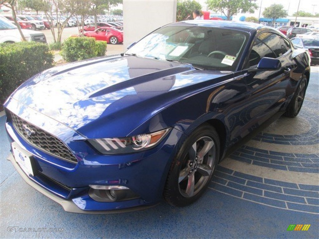 Deep Impact Blue Metallic 2015 Ford Mustang EcoBoost Coupe Exterior Photo #98987702