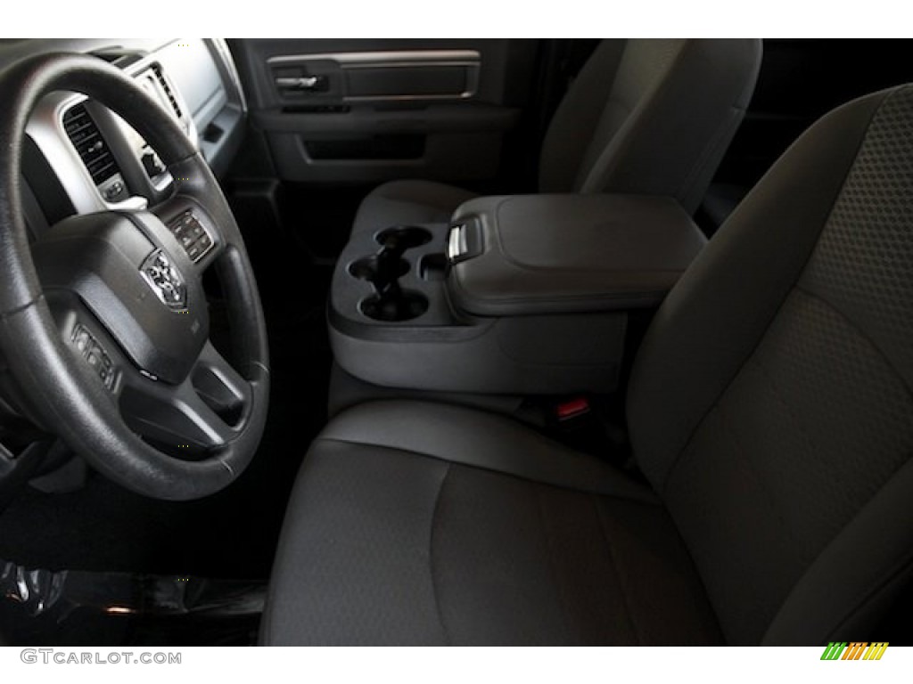 2014 1500 SLT Quad Cab - Bright White / Black/Diesel Gray photo #3