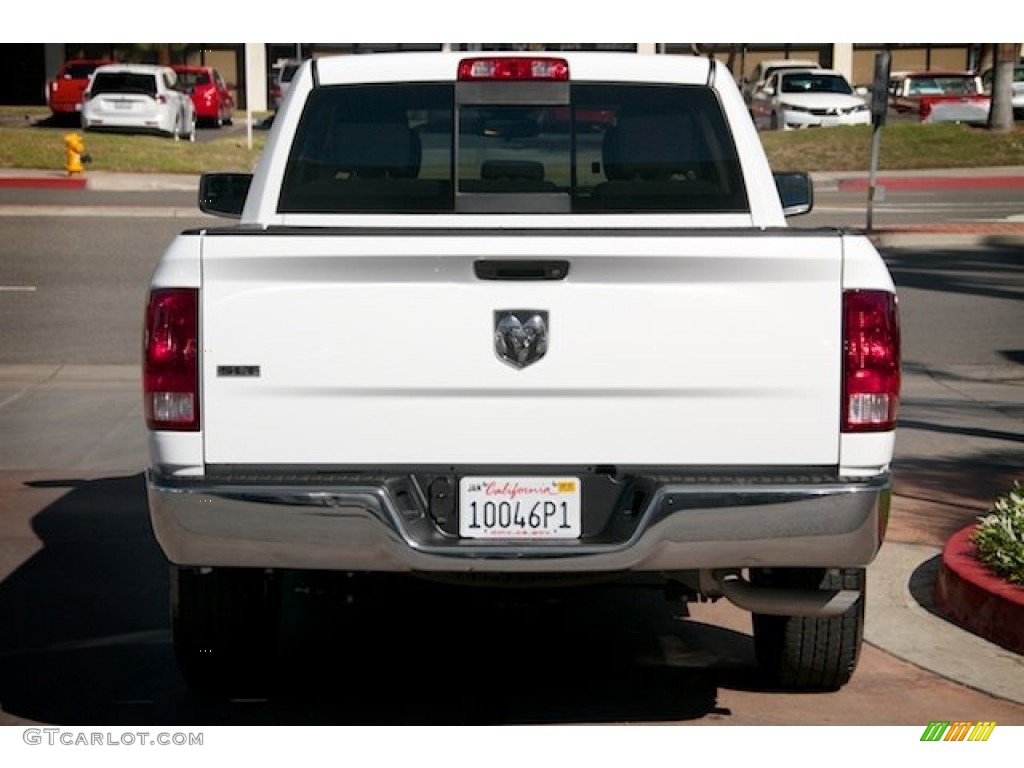 2014 1500 SLT Quad Cab - Bright White / Black/Diesel Gray photo #9