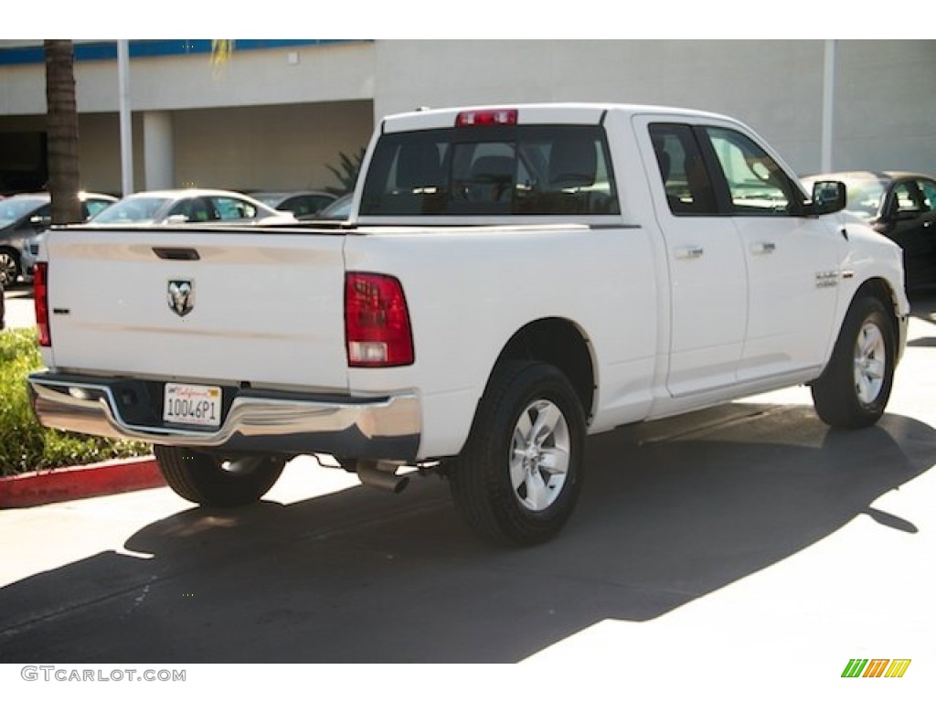 2014 1500 SLT Quad Cab - Bright White / Black/Diesel Gray photo #11