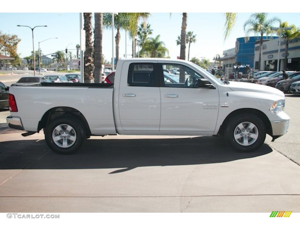 2014 1500 SLT Quad Cab - Bright White / Black/Diesel Gray photo #12