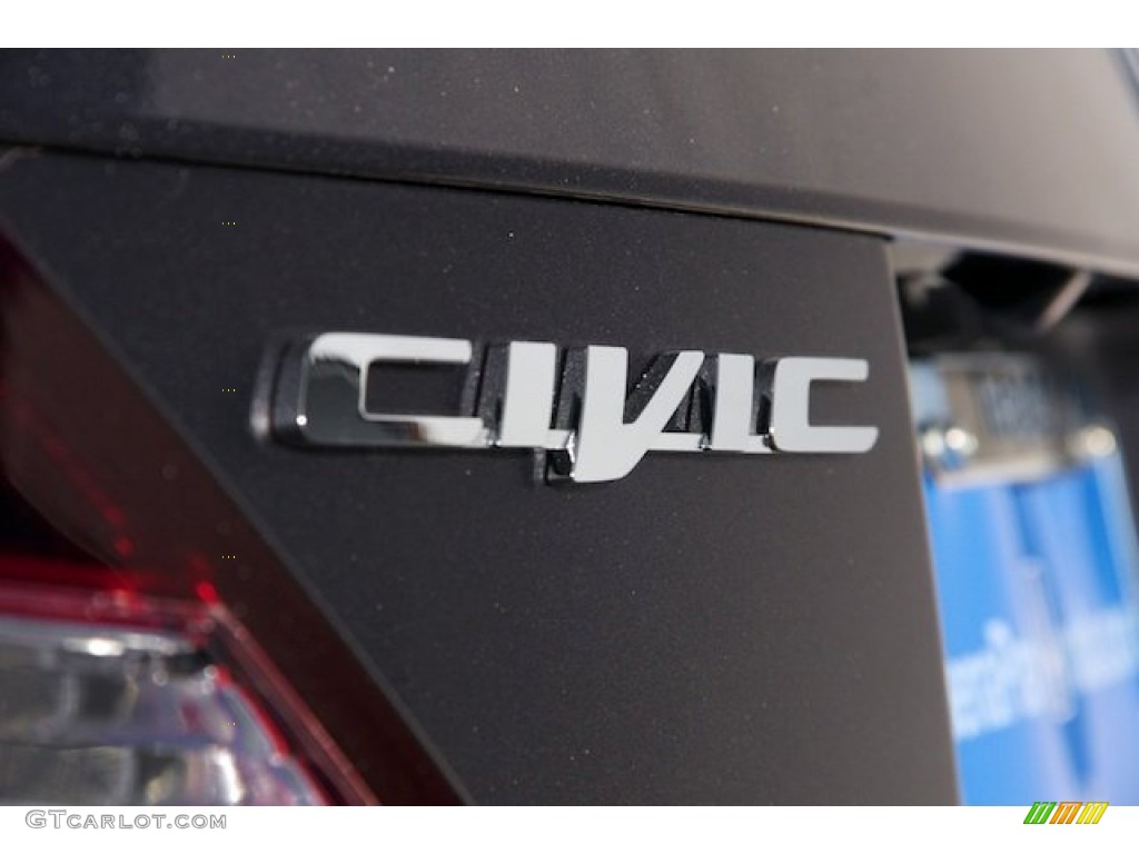 2015 Civic EX Coupe - Modern Steel Metallic / Black photo #4