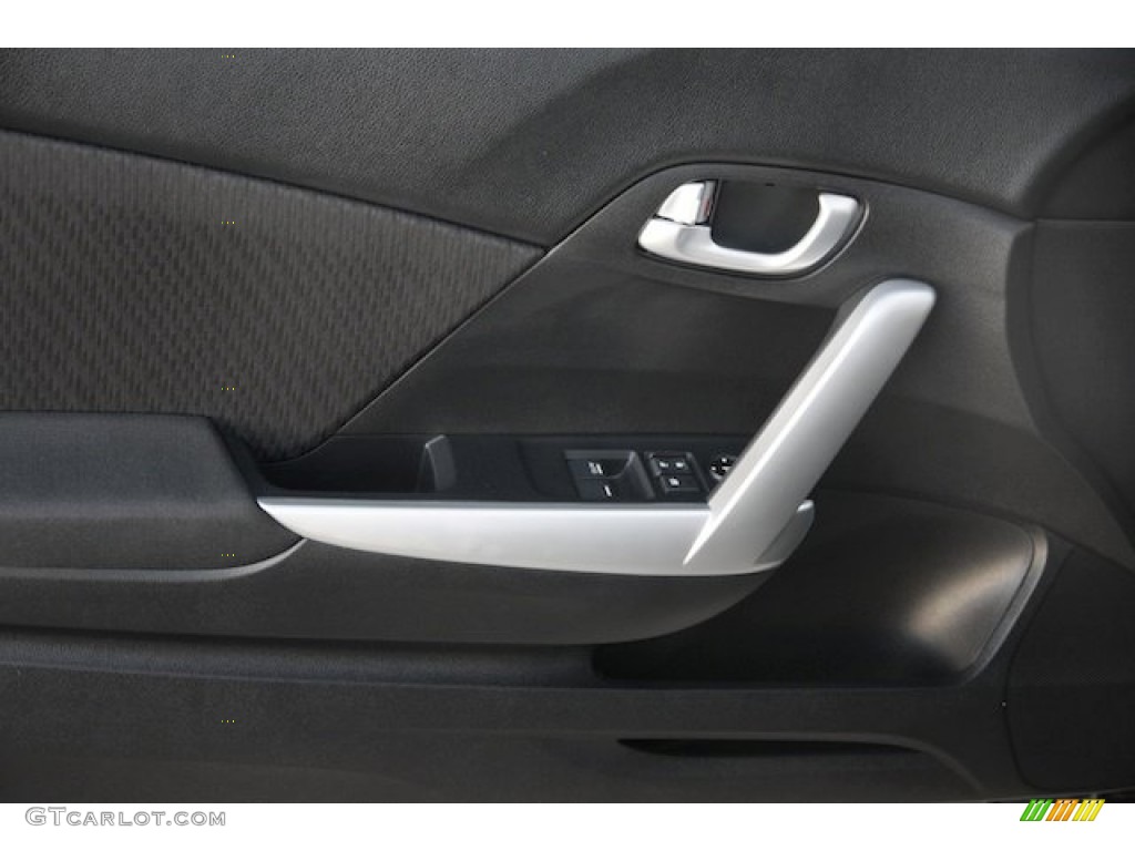 2015 Civic EX Coupe - Modern Steel Metallic / Black photo #10