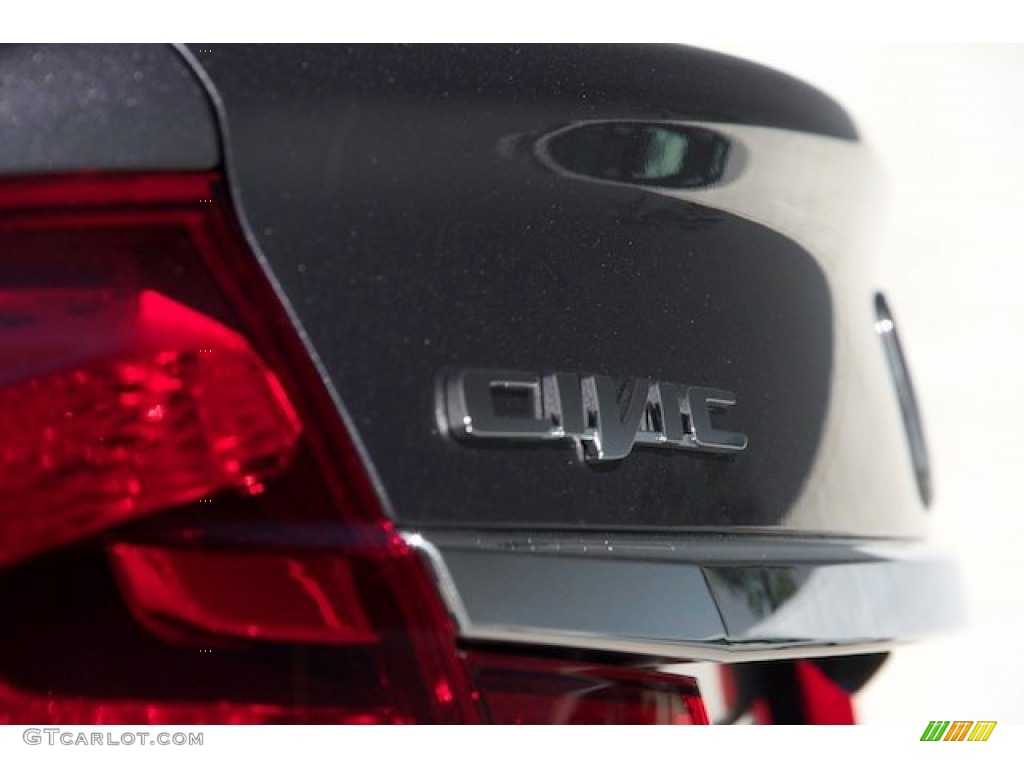 2015 Civic EX-L Sedan - Modern Steel Metallic / Black photo #3