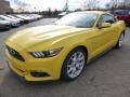 2015 Triple Yellow Tricoat Ford Mustang GT Premium Coupe  photo #7