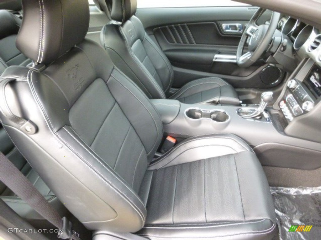 2015 Mustang GT Premium Coupe - Triple Yellow Tricoat / 50 Years Raven Black photo #10