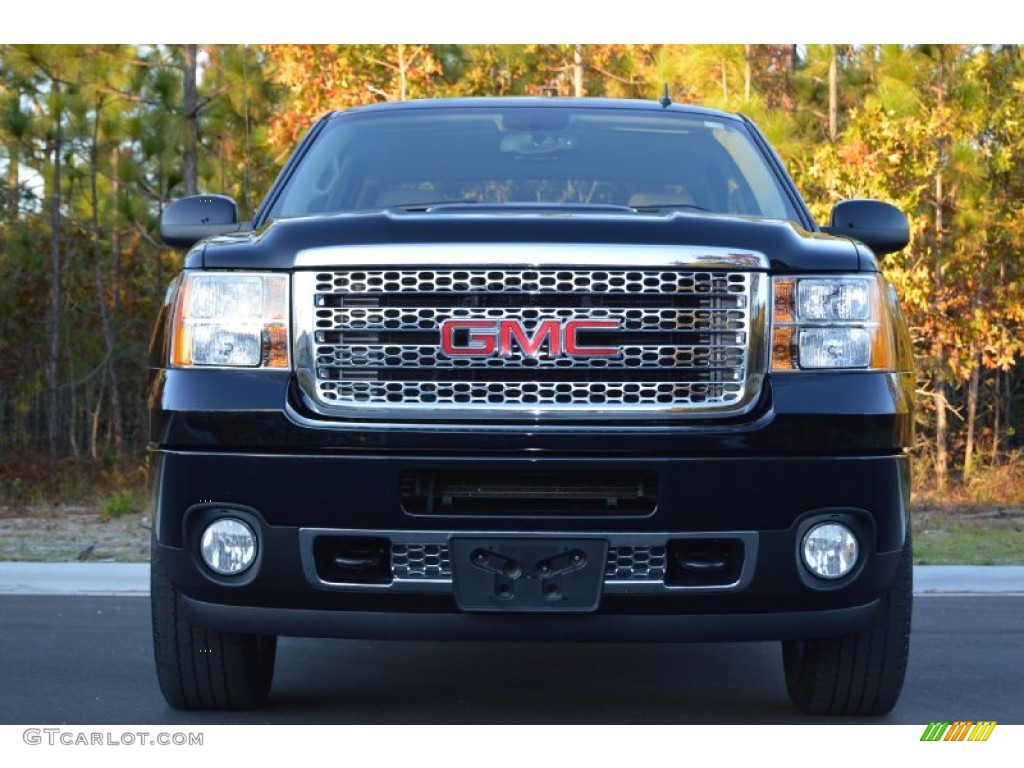 Onyx Black 2013 GMC Sierra 2500HD Denali Crew Cab 4x4 Exterior Photo #98991312