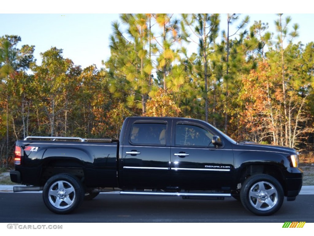 Onyx Black 2013 GMC Sierra 2500HD Denali Crew Cab 4x4 Exterior Photo #98991408