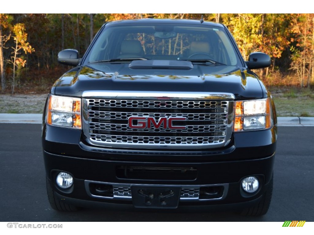 Onyx Black 2013 GMC Sierra 2500HD Denali Crew Cab 4x4 Exterior Photo #98991591