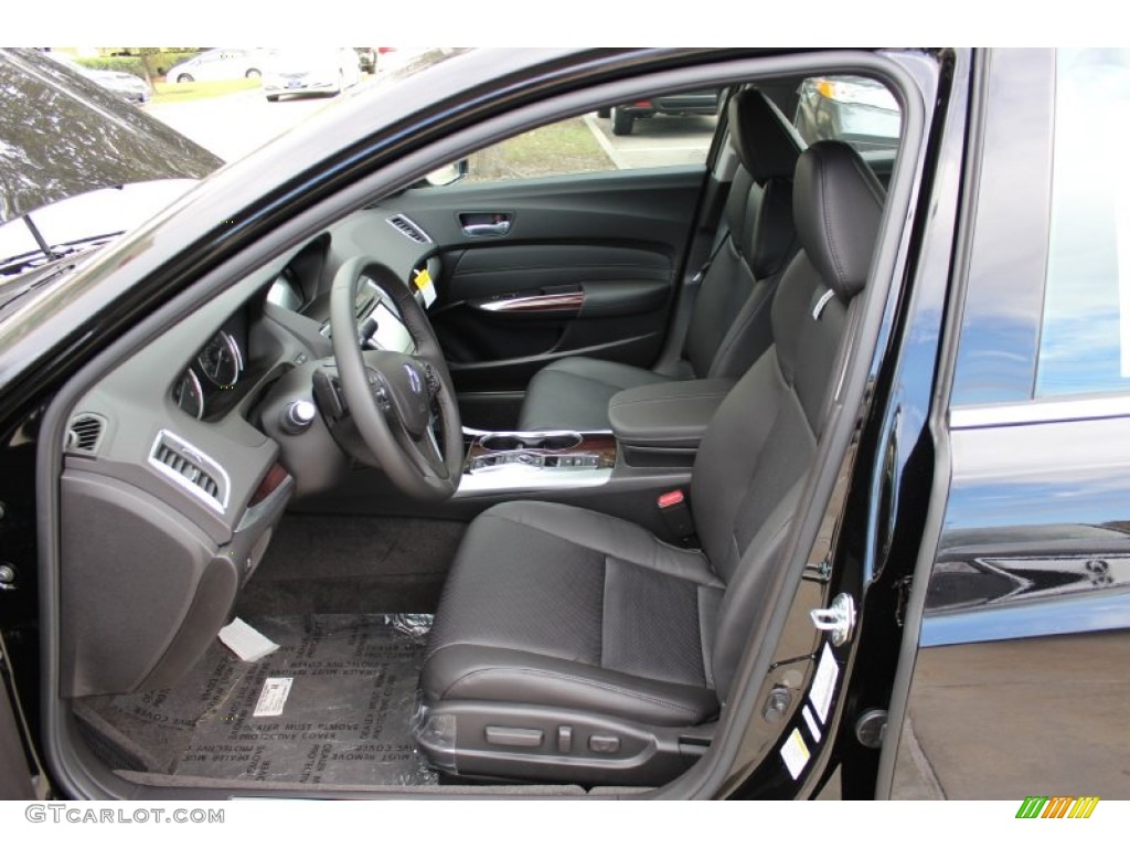 Ebony Interior 2015 Acura TLX 3.5 Advance SH-AWD Photo #98991961