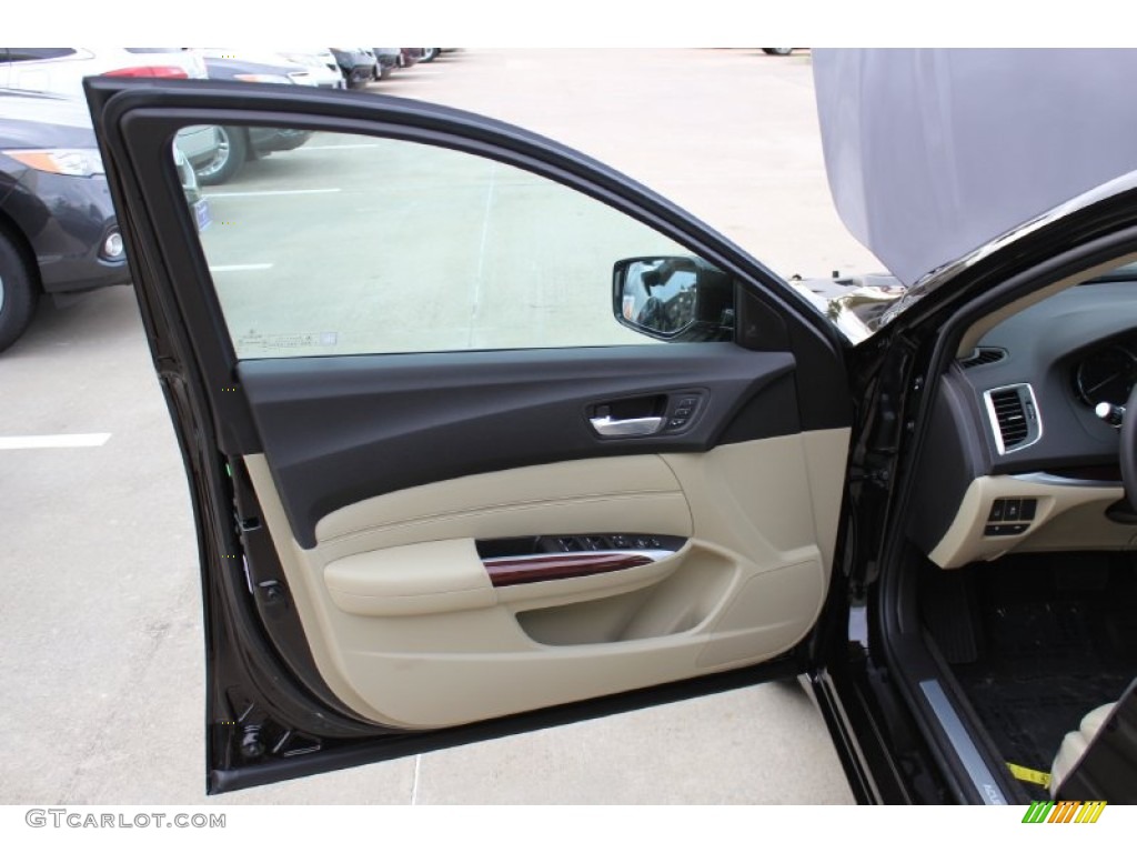 2015 Acura TLX 3.5 Technology SH-AWD Parchment Door Panel Photo #98992851