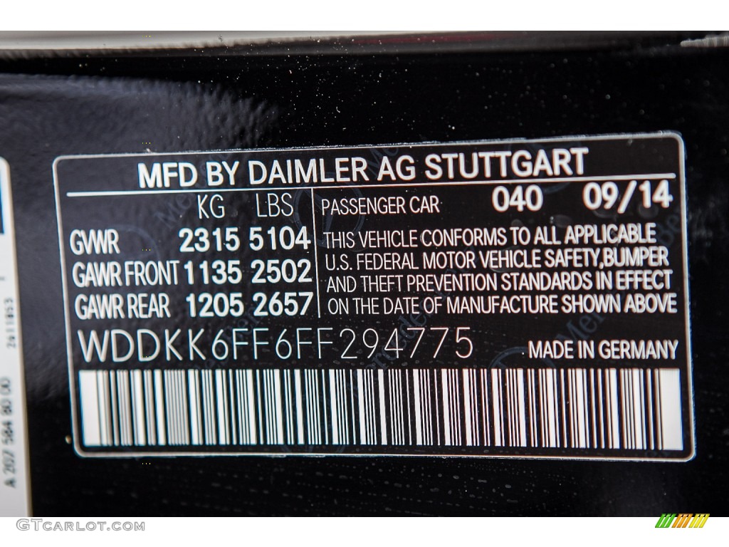 2015 E Color Code 040 for Black Photo #98997144
