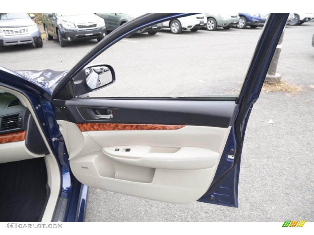 2010 Subaru Legacy 2.5i Limited Sedan Warm Ivory Door Panel Photo #99001740