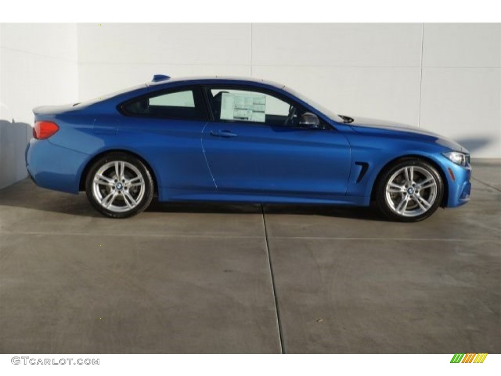 Estoril Blue Metallic 2015 BMW 4 Series 428i Coupe Exterior Photo #99002196