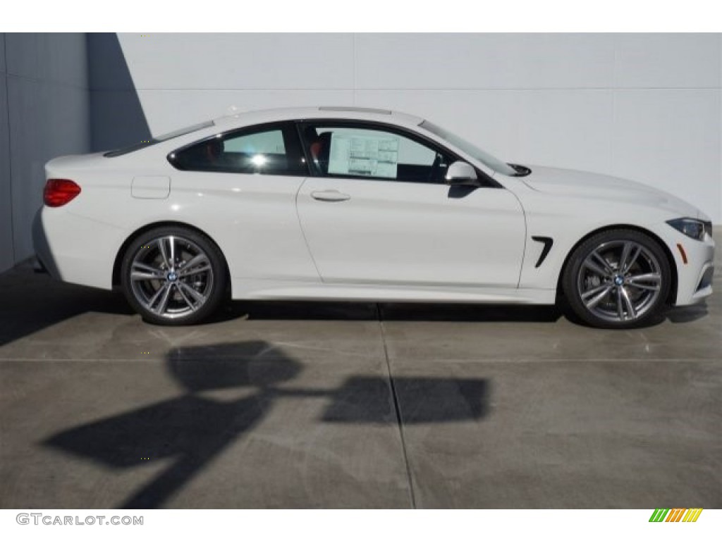 Alpine White 2015 BMW 4 Series 435i Coupe Exterior Photo #99002223