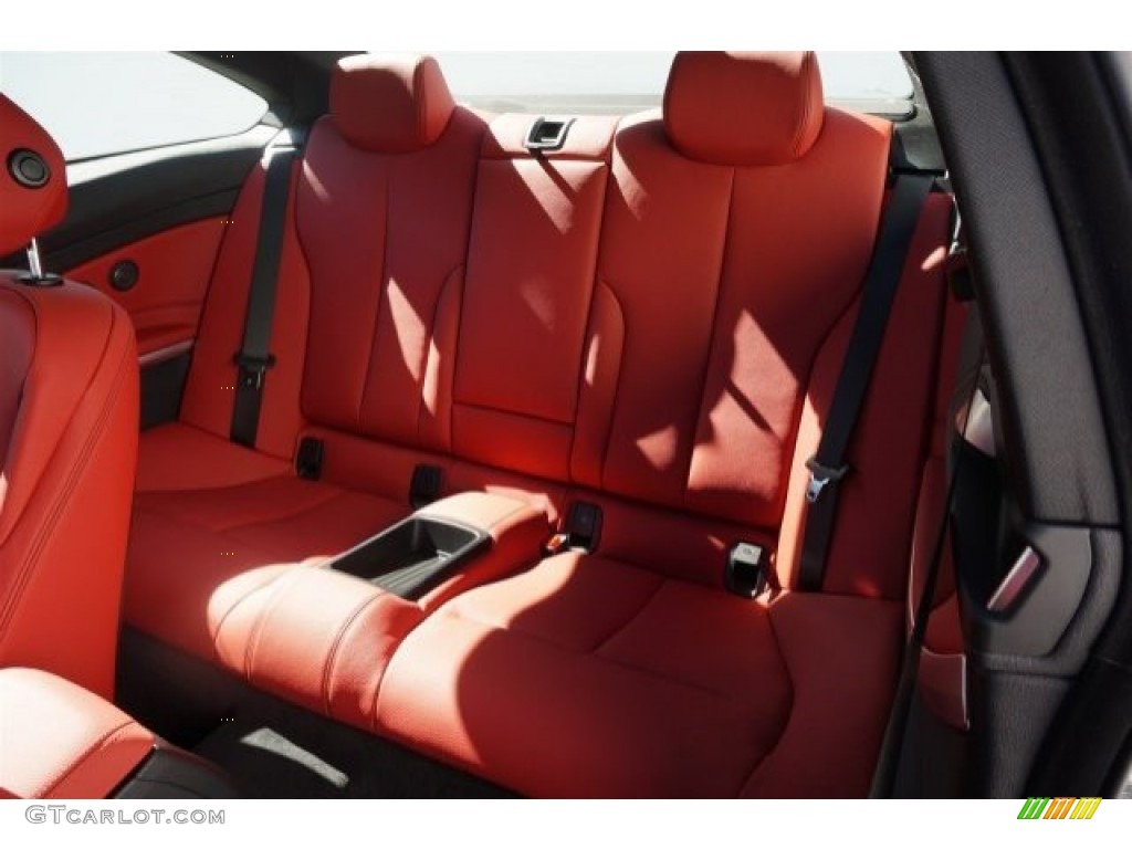Coral Red/Black Highlight Interior 2015 BMW 4 Series 435i Coupe Photo #99002232