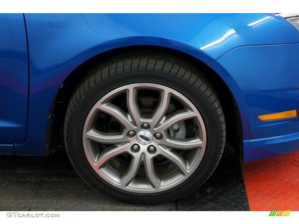 2012 Fusion SEL V6 AWD - Blue Flame Metallic / Charcoal Black photo #39