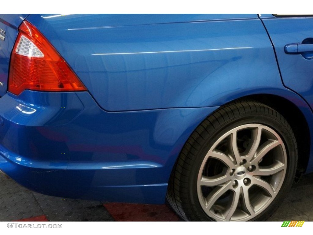 2012 Fusion SEL V6 AWD - Blue Flame Metallic / Charcoal Black photo #45
