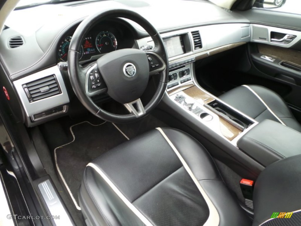 Warm Charcoal Interior 2013 Jaguar XF Supercharged Photo #99005230