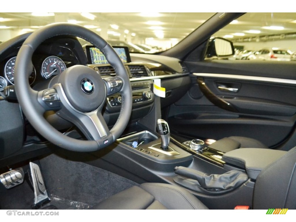 Black Interior 2015 BMW 3 Series 328i xDrive Gran Turismo Photo #99008173