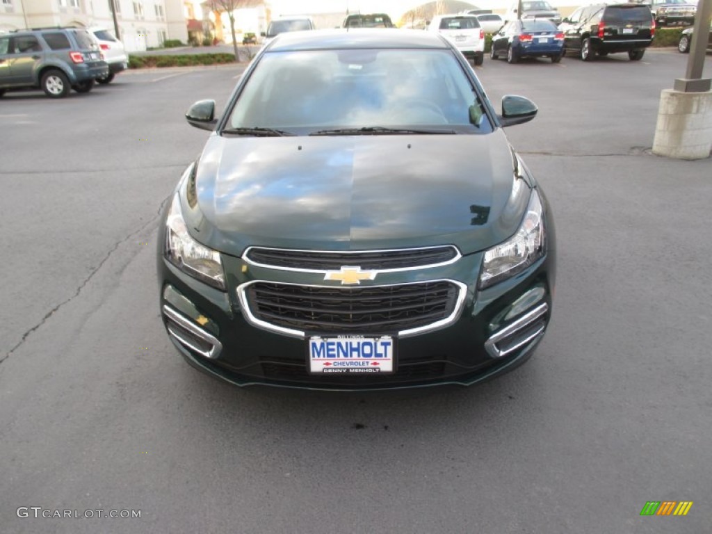 2015 Cruze Eco - Rainforest Green Metallic / Jet Black photo #8