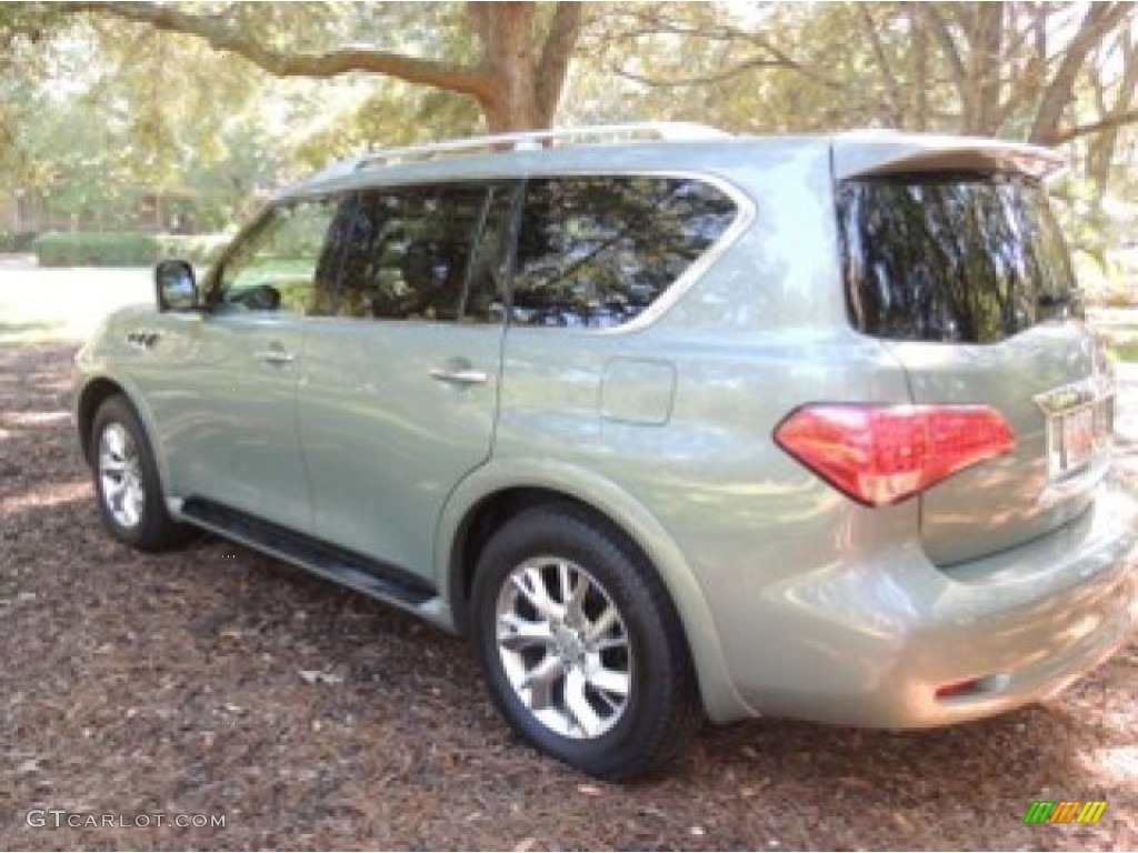 2011 QX 56 4WD - Mountain Sage / Wheat photo #13