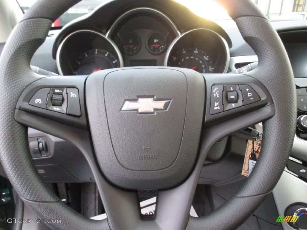 2015 Chevrolet Cruze Eco Jet Black Steering Wheel Photo #99009657