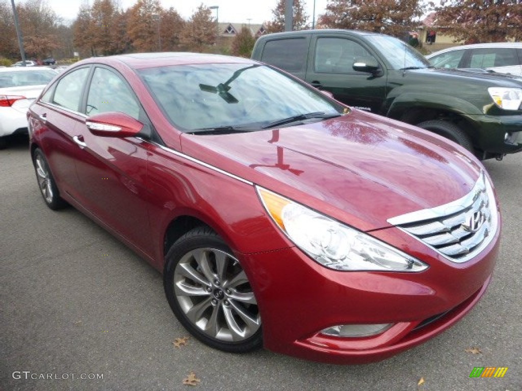 2011 Sonata Limited 2.0T - Venetian Red / Camel photo #1