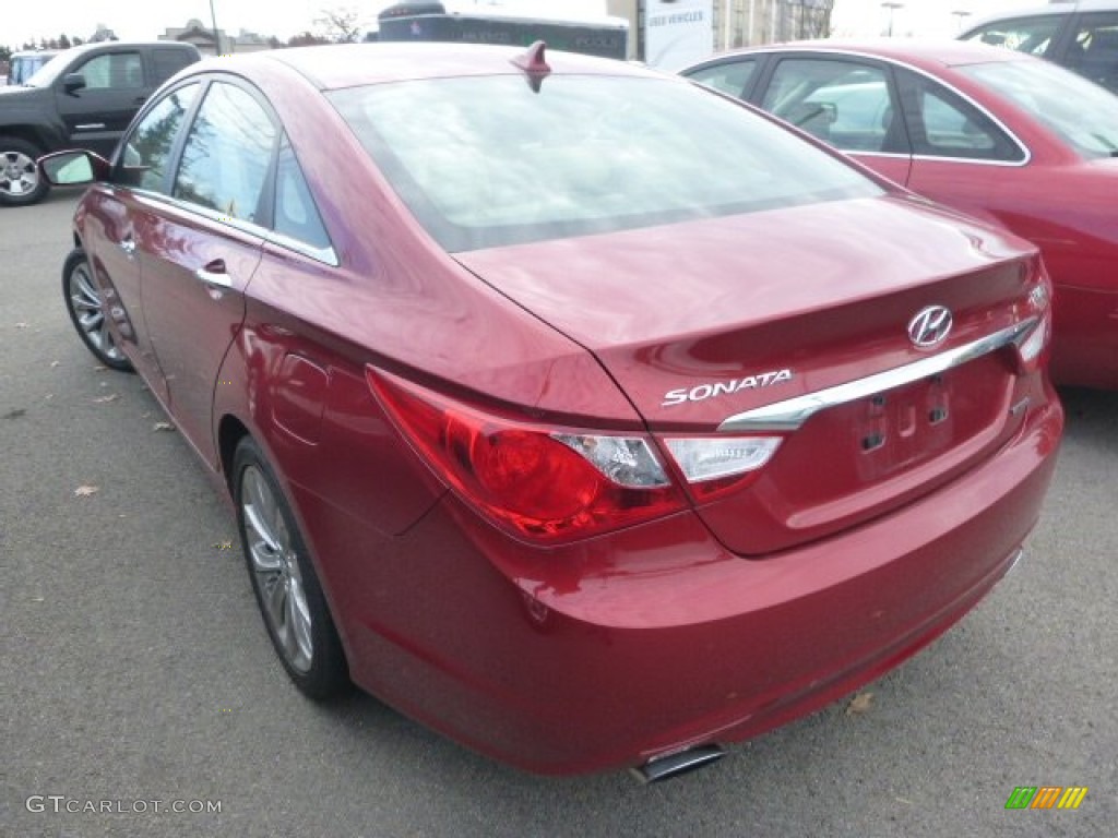 2011 Sonata Limited 2.0T - Venetian Red / Camel photo #4