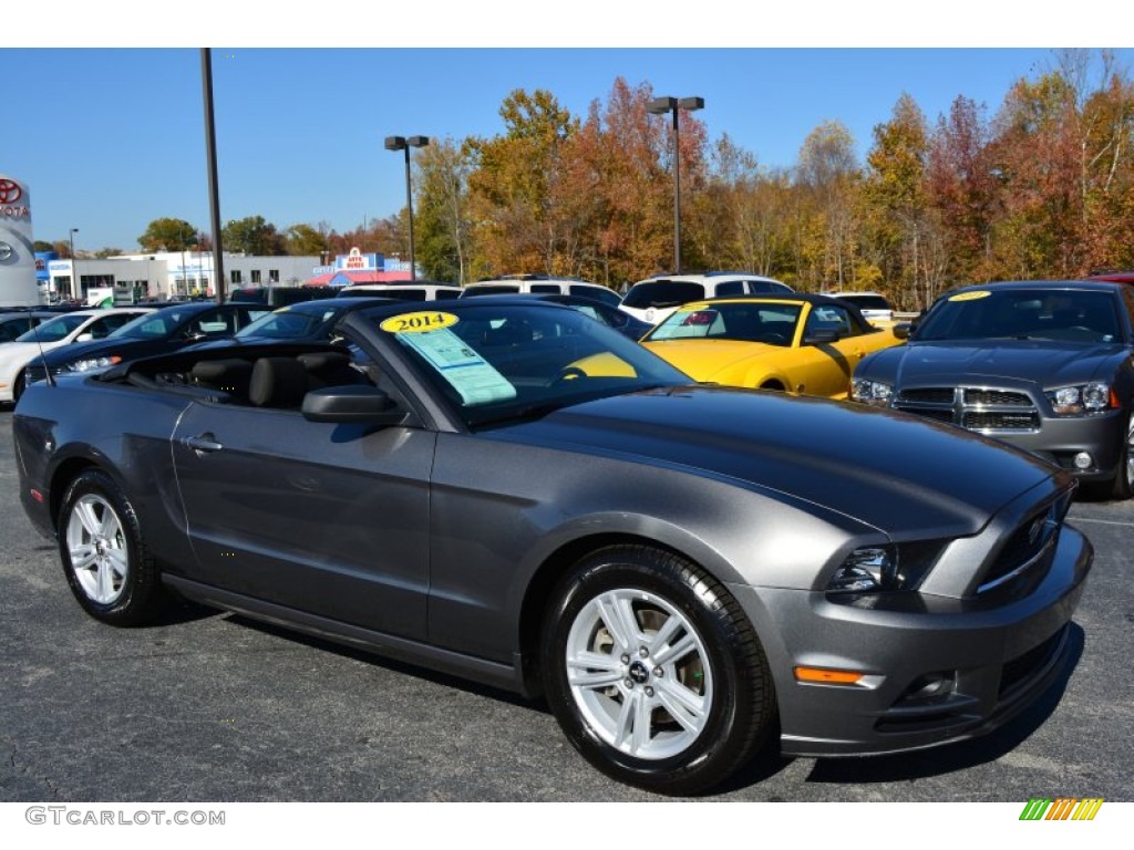 Sterling Gray 2014 Ford Mustang V6 Convertible Exterior Photo #99010044