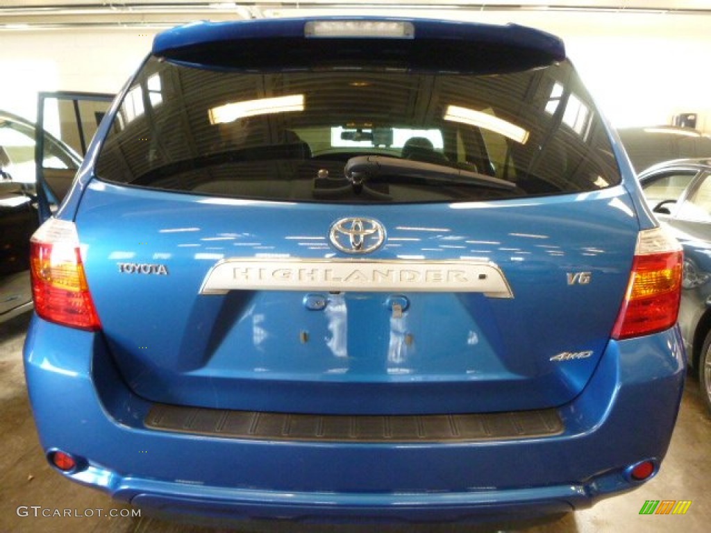 2008 Highlander Limited 4WD - Blue Streak Metallic / Sand Beige photo #3