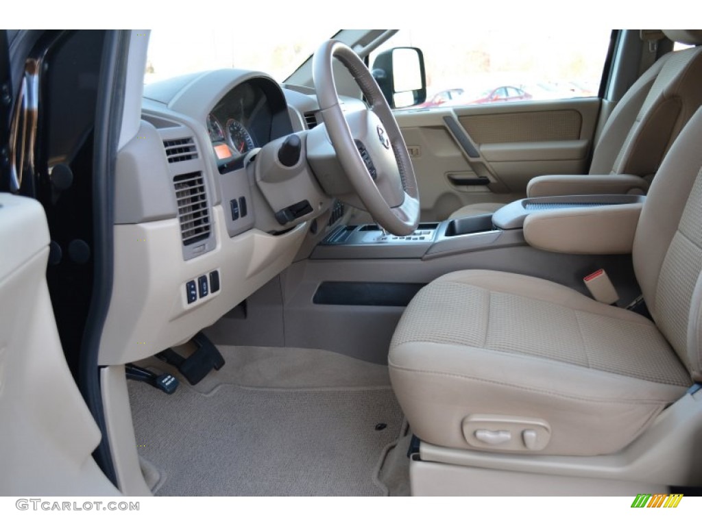 Almond Interior 2012 Nissan Titan SV Crew Cab 4x4 Photo #99011442