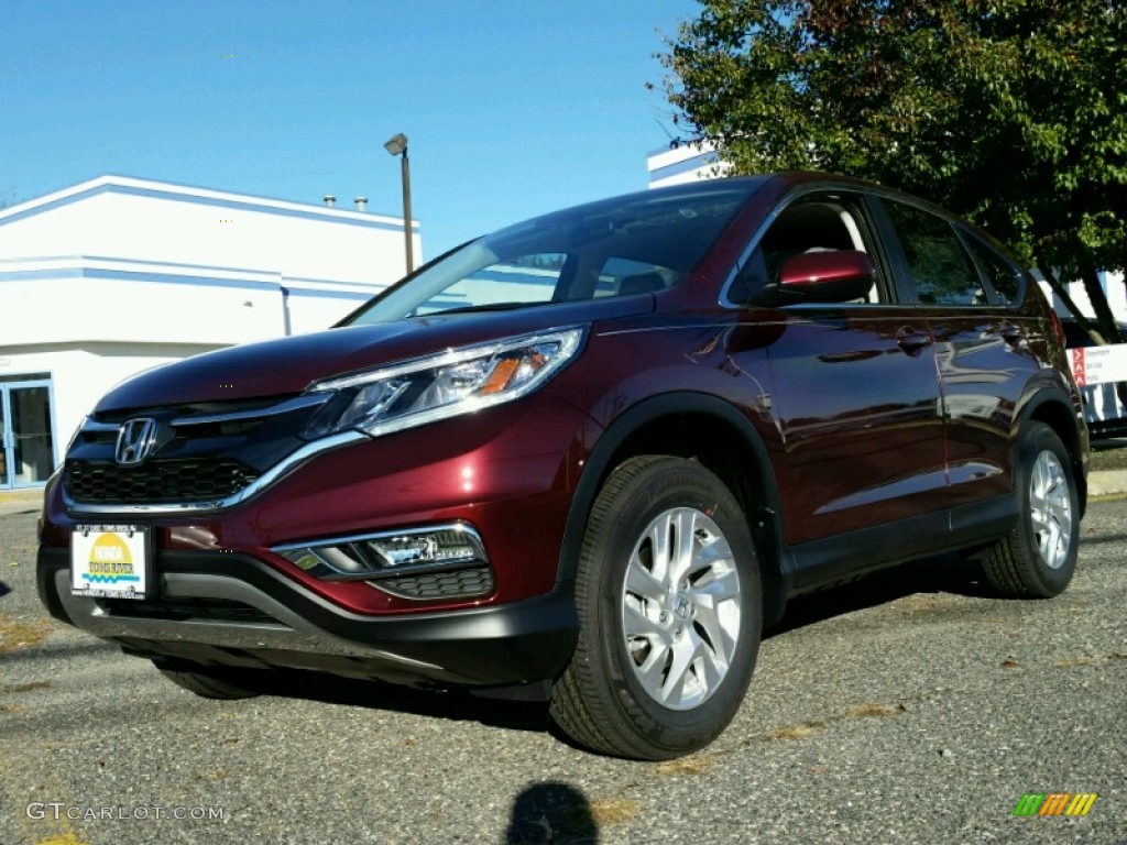 2015 CR-V EX AWD - Basque Red Pearl II / Gray photo #1