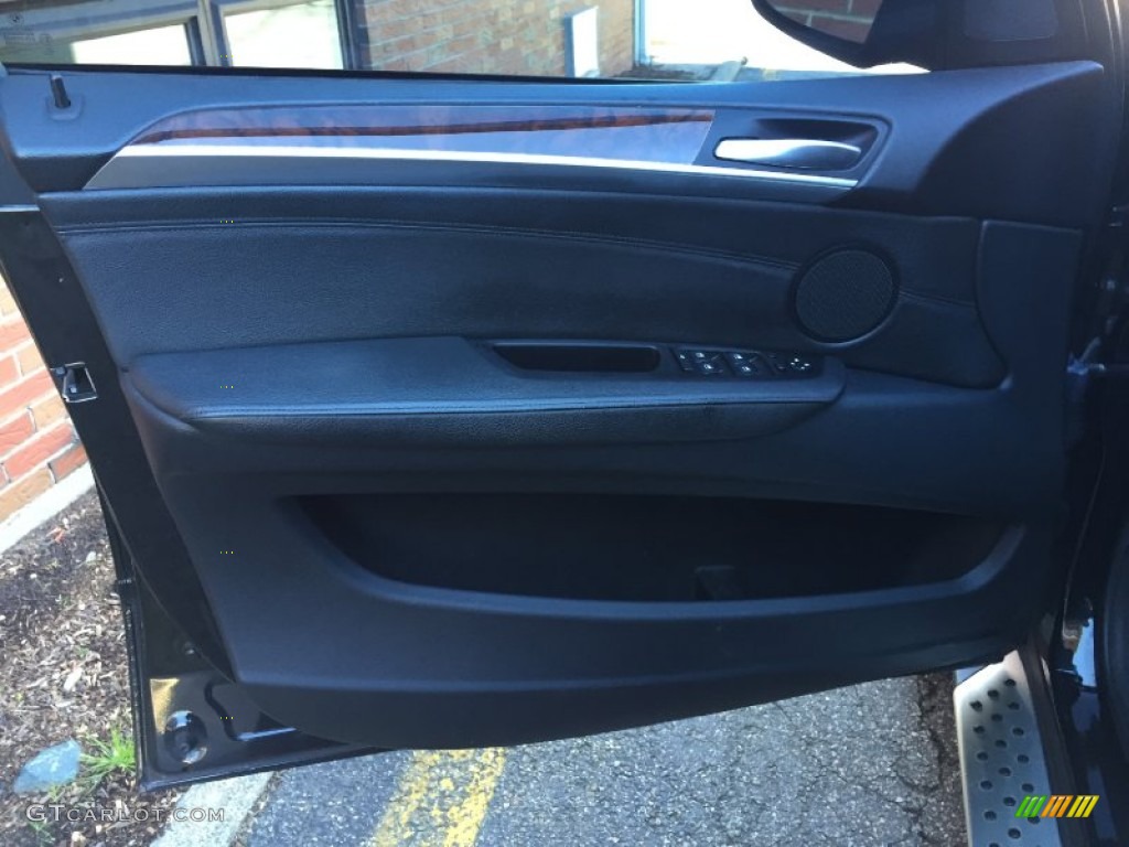 2007 BMW X5 4.8i Black Door Panel Photo #99015618