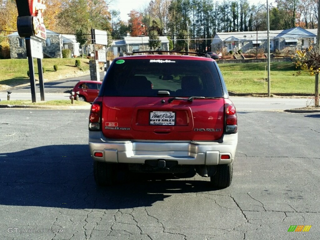 2002 TrailBlazer LTZ 4x4 - Majestic Red Metallic / Dark Pewter photo #5