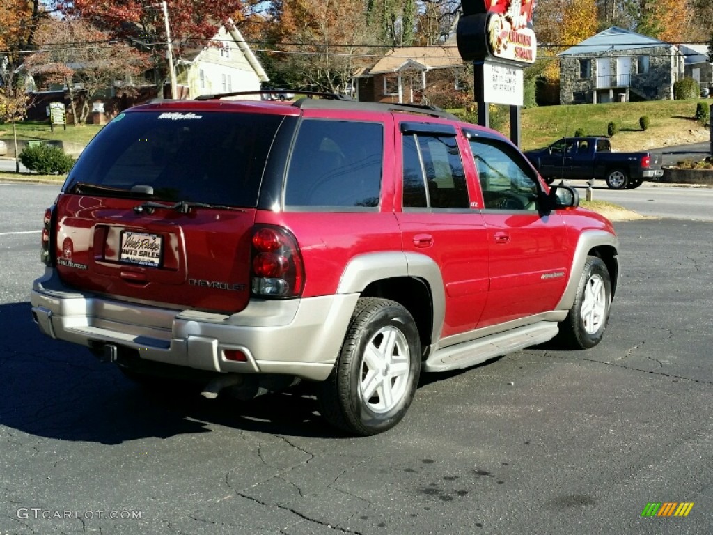 2002 TrailBlazer LTZ 4x4 - Majestic Red Metallic / Dark Pewter photo #6