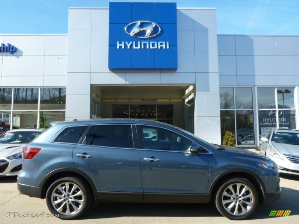 2014 CX-9 Grand Touring AWD - Blue Reflex Mica / Black photo #1
