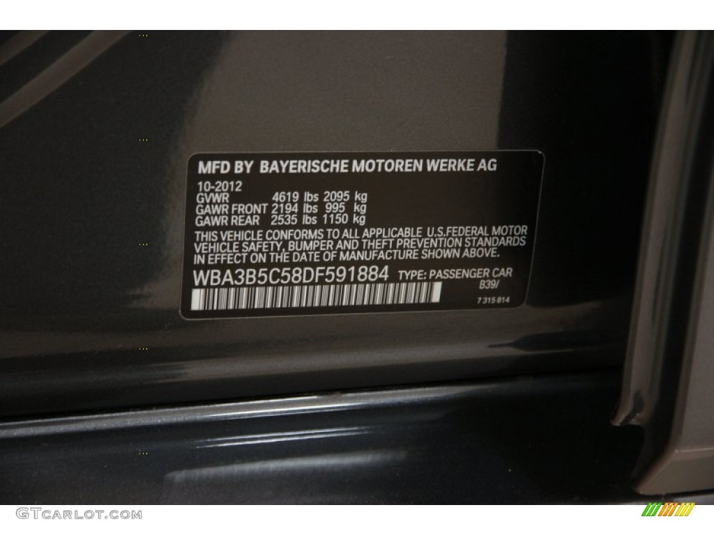 2013 3 Series 328i xDrive Sedan - Mineral Grey Metallic / Black photo #31